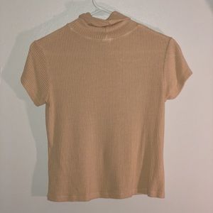 Short Sleeve Turtleneck Top
